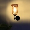 Devansh Metal Electric Wall Light in black Colour with Lavender Shade Count of 1 Light