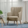 Lerrot Accent chair Velvet in Beige Color