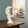 Abstract Face Sculpture Showpiece Artistic Human Profile Home Decor Accent