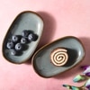 Grey Rustica Stoneware Snack Plate Collection