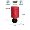 Devansh Metal Electric Wall Light in Black Colour with Maroon Shade Count of 1 Light