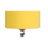 Katherine Wood Table lamp with Yellow cotton Shade