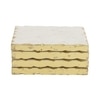 White Marble Square Coaster with Gold Foil, 4.5-inch Large Size