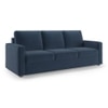 Apollo Compact Sofa Set (Colour : Lapis Blue, Cushion : Hard, Back Type : Regular, Seater : 3+1+1)
