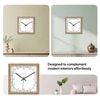 Minimal Wooden Wall Clock with Worded Hour Dial and Precision Minute Track