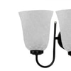 Devansh Metal Electric Wall Light in black Colour with White Shade Count of 2 Lights