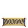 Hamilton Solid Wood Maachi Bench In Purple & Yellow Canning