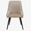 NICO Leather Accent Chair in Beige Colour