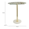 De Metal Side Table in Gold Colour