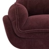 Marson Swivel Lounge Chair in Berry Red Colour