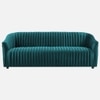 Camro Fabric Sofa (Teal Blue)