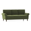 Oxford 3 Seater Fabric Sofa In Moss Green Colour