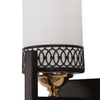 Eliante Modern Wall Lights Mild Steel, Glass & Glass Material Brown,Gold & White Finish