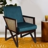 Holden Solid Wood Accent Chair in Green Colour