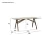 Scandinavian Koen Dining Table Cocoa Finish