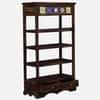 Rangrez Sheesham Wood Bookshelf in Provincial Teak Finish