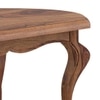 Nitara Oval Solid Wood Coffee Table In Teak Finish
