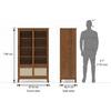 Fujiwara Bookshelf Finish Amber Walnut
