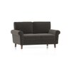 Oxford 2 Seater Fabric Sofa in Smoke Grey Colour