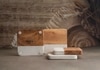 Terra Blend Natural Stoneware Coaster Set