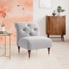 Tybalt Accent chair Velvet in Grey Color