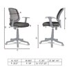 Xxeana Low Back Ergonomic Chair in Black Colour