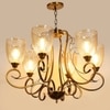 Eliante Chandelier, 6-Light Mild Steel Hanging Ceiling Fixture, Modern Lighting For Living Room Or Dining Room
