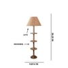 Devansh Shelf Wooden Floor Lamp