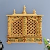 D'Dass Sheesham and Mdf Wooden Home Temple For Pooja Mandir For Home
