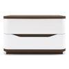 Baltoro Engineered Wood Bedside Table in White Finish