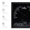 Delhi Skyline Printed Wooden Wall Clock – Urban Cityscape Wall Décor