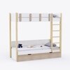 Pine Tree Single Size Bunk Bed In White & Oak Colour