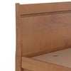 Basel Solid Wood Queen Size Non Storage Bed In Amber Walnut Finish