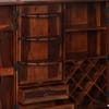Rangrez Small Sheesham Wood Bar Cabinet in Honey Oak Finish