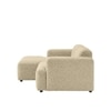 Sophisticated Wood Right Aligned 2-Seater With Upholstery Non Storage Sofa In Grey Colour
