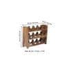Kassel Sheesham Wood Wine Rack for 12 Bottles in Teak Finish