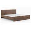 Zoey Engineered Wood King Size Bed In Classic Walnut Finish