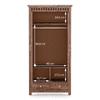Fidora Solid Wood 2 Door Wardrobe in Teak Finish