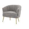 Carl Accent Chair in Grey Colour