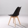 Kepler Brooks Valente Cafeteria Dining Chair in Black Colour