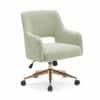 Doe Buck Lotsee Modern Sage Boucle Office Chair