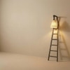 Stairway Beige Jute Floor Lamp with Beige Jute Base