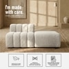 Chiccomfort Wood 2 Seater With Upholstery Non Storage Sofa In White Colour