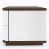 Baltoro Engineered Wood Bedside Table in White Finish