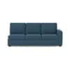 Apollo Corner Sofa (Seating Capacity : Left Aligned 3 Seater + Right Aligned 3 Seater + Corner, Colour : Colonial Blue, Cushion Type : Hard, Back Height : Regular)