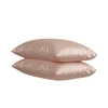 Stoa Paris Satin Pillow Covers,  Premium Plain Pillow Cover Set of 2, 68L x 45W cms - Champagne