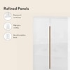 Oslo High Gloss 21 Pair Shoe Rack In White Finish