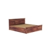 Stainfleld Solid Wood Queen  Size Bed With Box Storage (Teak Finish)