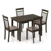 Ava 4 Seater Dining Table With 4 Chairs (Finish : Umber Walnut)