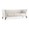 Weston 3 Seater Half Leather Sofa in White Colour